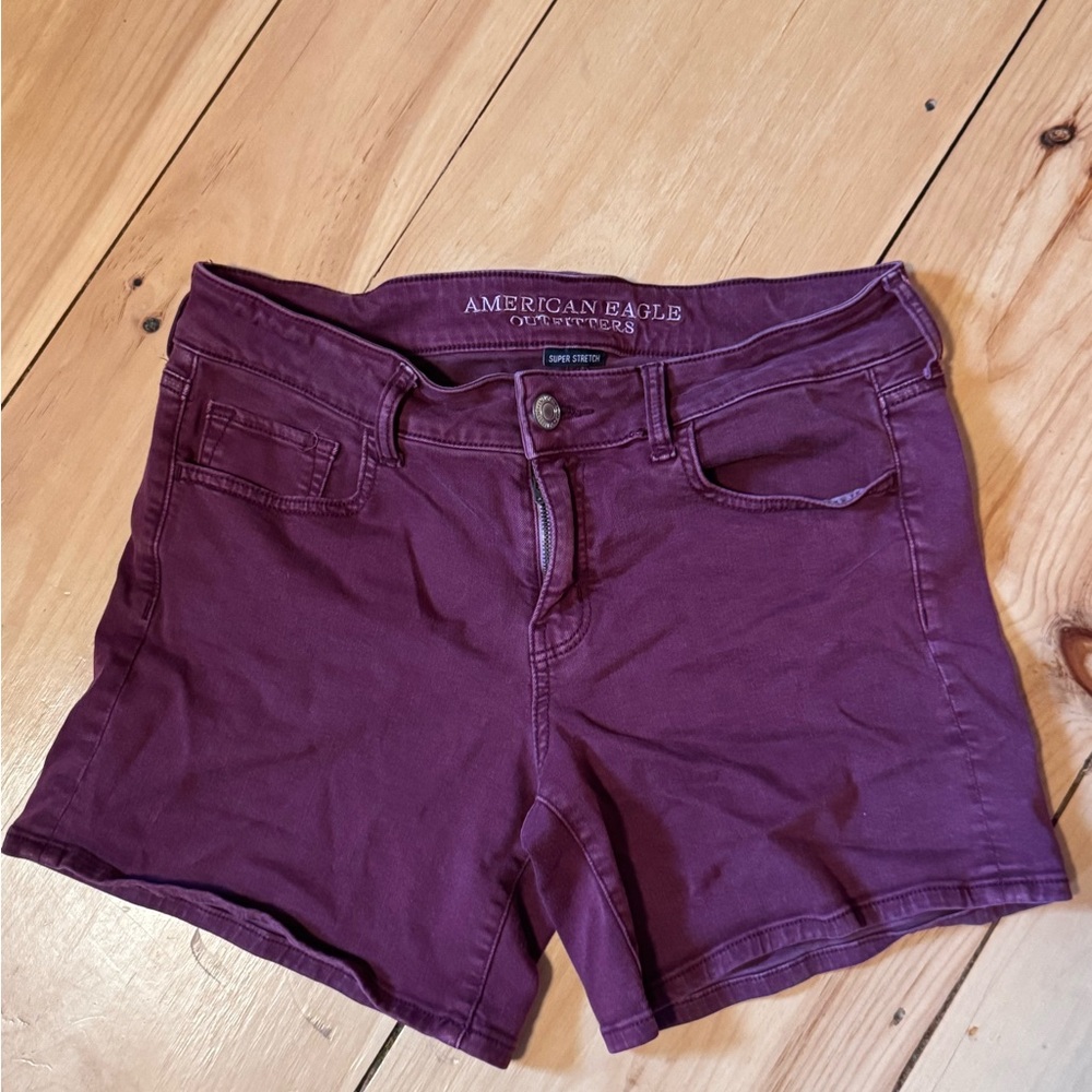 American Eagle Outfitters Women's Maroon Shorts